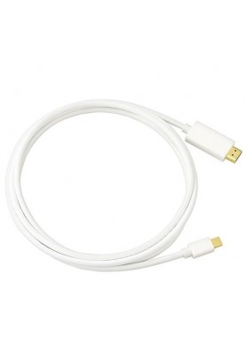 Кабель Mini DisplayPort-HDMI M/M 1.8м білий