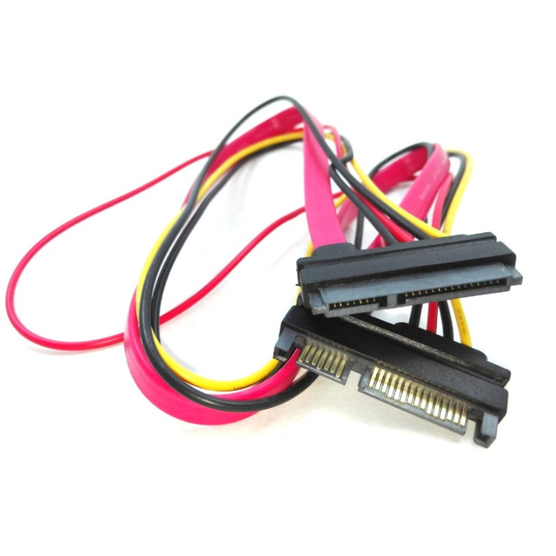 Кабель живлення для відеокарти (подовжувач)  SATA 7+15pin M/F, 0.3м