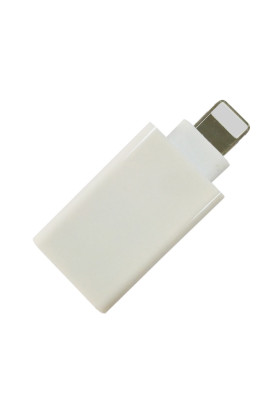 Перехідник OTG USB 2.0 AF-Lightning Apple, білий, RTL