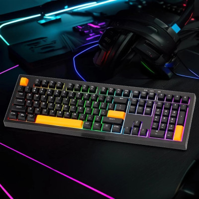 Клавіатура ігрова мембранна XTRIKE ME KB-512 UA 108кл. Silent switch LED підсвітка, USB, чорна Клавіатура ігрова мембранна XTRIKE ME KB-512 UA 108кл. Silent switch LED підсвітка, USB, чорна