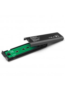 Корпус для M.2 NVME/SATA SSD CHIEFTEC CEB-M2C-TLE, aluminium,USB 3.2 Gen2 Type-C, Black, RETAIL