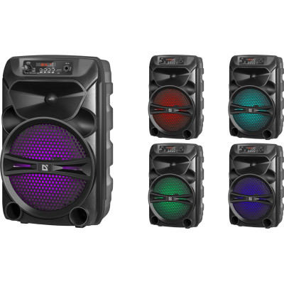 Акустична система 1.0 Defender G110 12W, Light/BT/FM/USB/LED/AUX