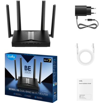 Маршрутизатор Cudy WR3600E, BE3600 Gigabit Wi-Fi 7 Router
