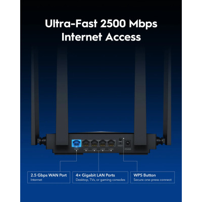 Маршрутизатор Cudy WR3600E, BE3600 Gigabit Wi-Fi 7 Router