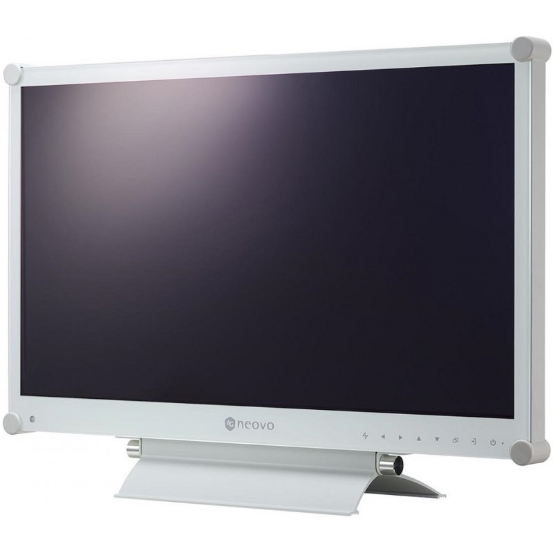 Монітор TFT 21.5" Neovo DR-22G, скло NeoV™, VGA, DVI-D, BNC i/o, miniDIN, HDMI, DP, метал., колонки, білий
