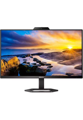 TFT 23.8" Philips 24E1N5300HE, IPS, 75Гц, 1 мс, HDMI, DP, USB-C, webcam, USB-hub, HAS, колонки