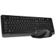 Комплект A4-Tech FG1010, USB, бездротовий, чорно-сірий