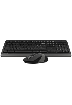 Комплект A4-Tech FG1010, USB, бездротовий, чорно-сірий
