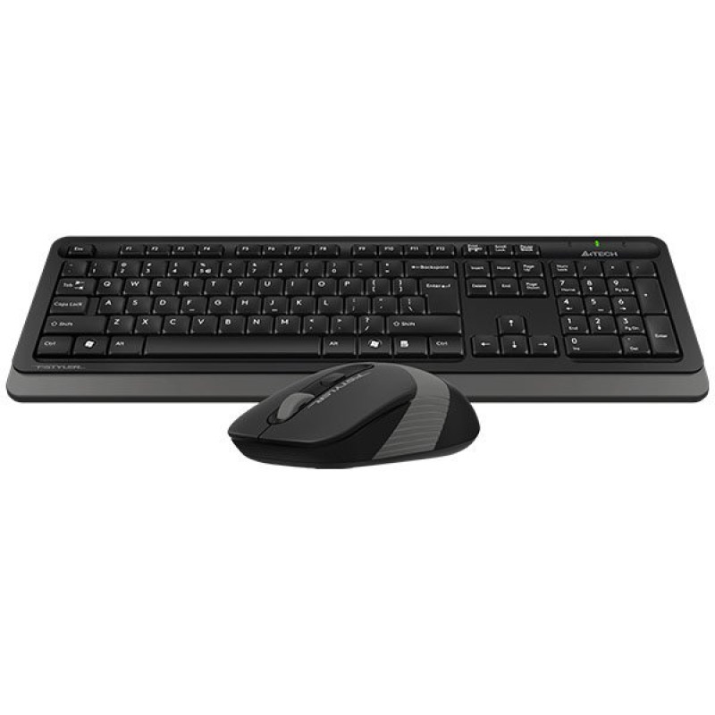 Комплект A4-Tech FG1010, USB, бездротовий, чорно-сірий