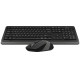 Комплект A4-Tech FG1010, USB, бездротовий, чорно-сірий
