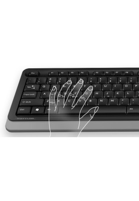 Комплект A4-Tech FG1010, USB, бездротовий, чорно-сірий