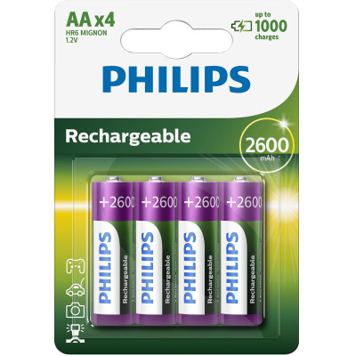 Акумулятор AA/LR06, MULTILIFE 2600mAh, Philips, Blister/4pcs