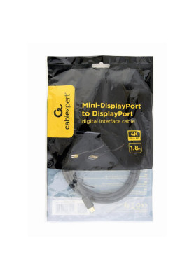 Кабель mini DisplayPort-DisplayPort M/M, 1.8 м, 4К 30Гц Cablexpert