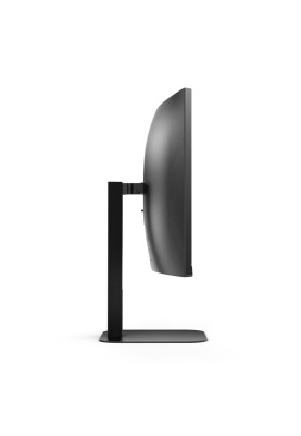 TFT 34" AOC CU34V5C/BK, WQHD, VA, 100Гц, 1 мс, вигнутий, HDMI, DP, USB-C, USB-hub, колонки, чорний