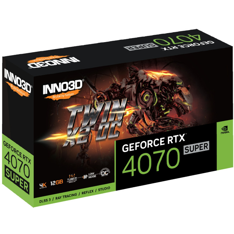 GeForce RTX4070 Super Inno3D TWIN X2 OC, 12GB GDDR6X, 192bit, PCI Express