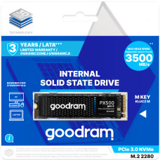 SSD 512Gb GoodRAM PX500 M.2 2280 PCIe 3x4 NVMe 1.4 3D NAND, Retail