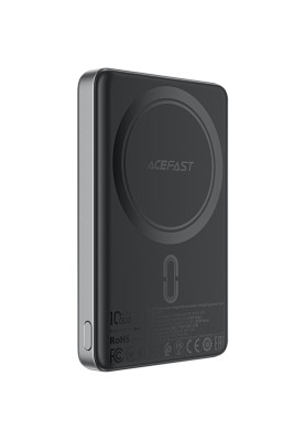 УМБ Acefast Magnetic Wireless 10000mAh 20W  PD,QC 3.0, QI 15W M12 Black