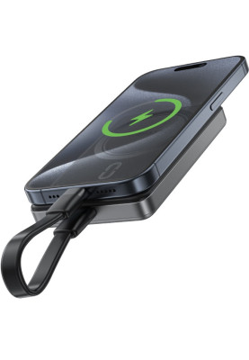 УМБ Acefast Magnetic Wireless 10000mAh 20W  PD,QC 3.0, QI 15W M12 Black