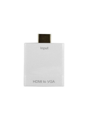 Перехідник HDMI M -> VGA F (з аудіо інтерфейсом) білий RTL