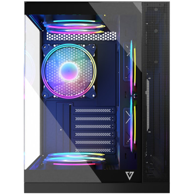 Корпус Modecom VOLCANO PANORAMA APEX ARGB 7F MIDI GREY без БЖ ATX