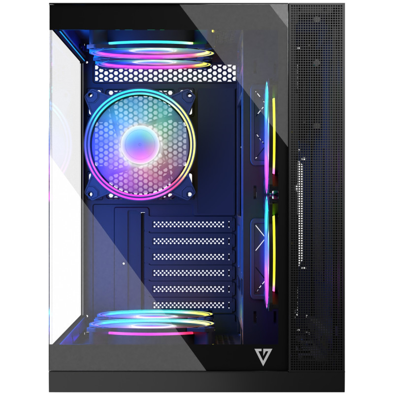 Корпус Modecom VOLCANO PANORAMA APEX ARGB 7F MIDI GREY без БЖ ATX