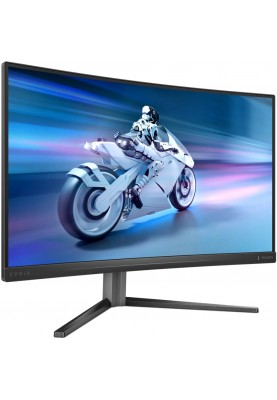 TFT 27" Philips 27M2C5200W, VA, вигнутий, 280Hz, 0,3 ms, 2xHDMI, DP, HAS, Pivot, чорно-сірий