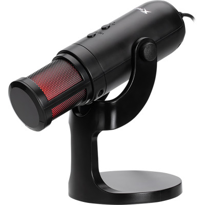 Ігровий стрім мікрофон XTRIKE ME XMC-03 USB, RGB LED, кабель 1.5м, чорний
