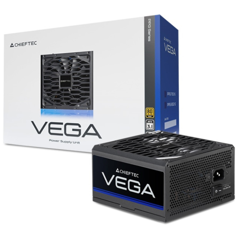 БЖ 750W Chieftec VEGA PPG-750-S ATX 3.1 135mm, 80+ Gold, Retail