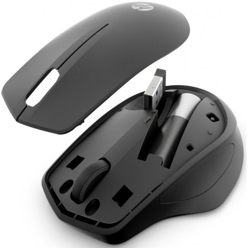 Мишка бездротова HP Silent 280M, 3 кн., 1200 dpi, чорна