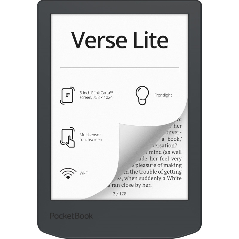 Електронна книжка PocketBook  Verse  Lite (PB619), Midnight Grey