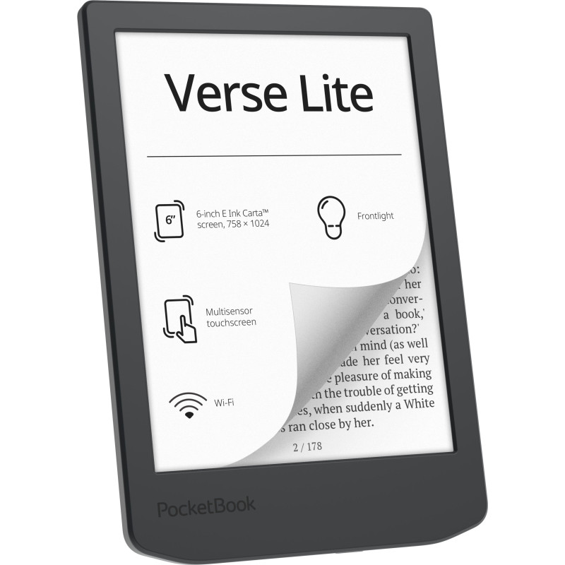 Електронна книжка PocketBook  Verse  Lite (PB619), Midnight Grey