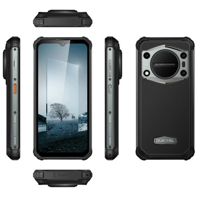 Смартфон Oukitel WP22 6.58“ FHD+ /8GB/256GB/ Helio P90 / 10000mAh / 48+16Мп / IP69K / Black