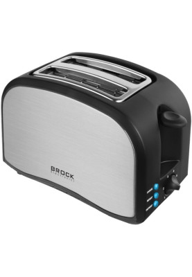 Тостер BROCK BT 1003 SS 800Вт/ 2 відділення/6 режимів підсмажування/розморожування