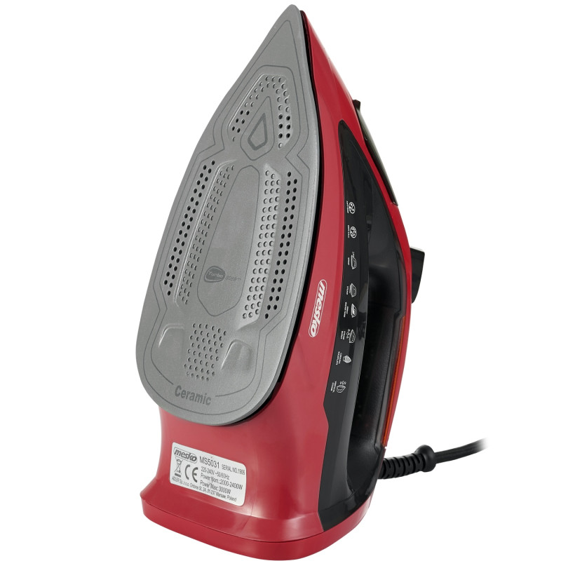 Праска Mesko MS 5031 red 3000Вт/ 400 мл/ кераміка/ ''Крапля-стоп''/автовимкнення/ червона