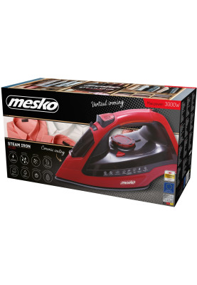 Праска Mesko MS 5031 red 3000Вт/ 400 мл/ кераміка/ ''Крапля-стоп''/автовимкнення/ червона