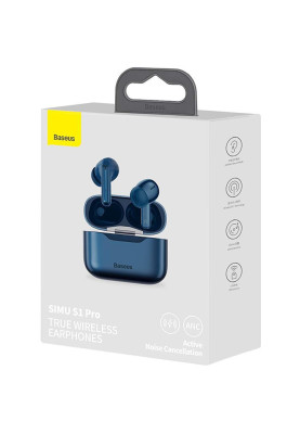 Навушники TWS Baseus SIMU ANC S1 Pro Сині