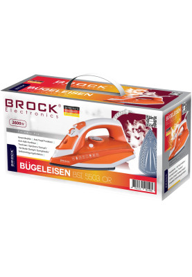 Праска BROCK BSI 5503 OR 2600Вт/ 320 мл/ кераміка/ ''Крапля-стоп''/автовимкнення/ оранжевий