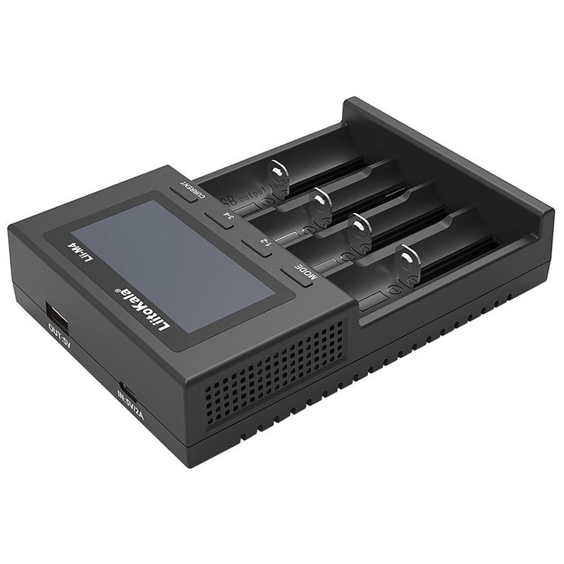 Зарядний пристрій LiitoKala Lii-M4, 4x(Lion/NiMH/NiCd), Power Bank, discharge function, display