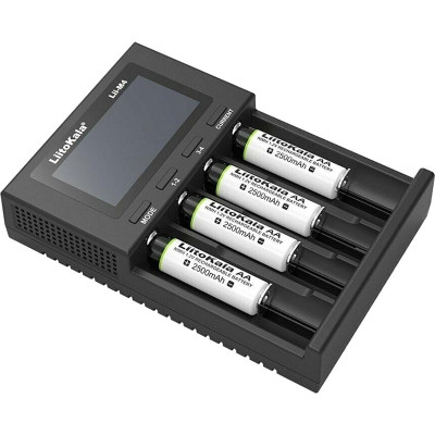 Зарядний пристрій LiitoKala Lii-M4, 4x(Lion/NiMH/NiCd), Power Bank, discharge function, display Зарядний пристрій LiitoKala Lii-M4, 4x(Lion/NiMH/NiCd), Power Bank, discharge function, display