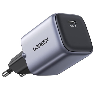 Зарядний пристрій 1xUSB 30W (USB-C) Gan PD Nexode Mini Сірий CD319 Ugreen