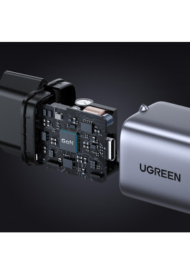 Зарядний пристрій 1xUSB 30W (USB-C) Gan PD Nexode Mini Сірий CD319 Ugreen