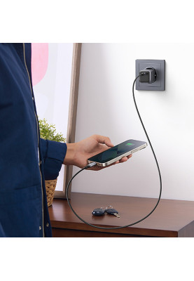 Зарядний пристрій 1xUSB 30W (USB-C) Gan PD Nexode Mini Сірий CD319 Ugreen
