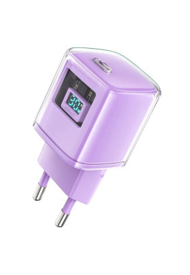 Зарядний пристрій 1xUSB-C 30W Gan A53 Fast Charger alfalfa purple Acefast