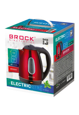 Електрочайник BROCK WK 0603 RD 1500Вт/ 1.8л/ потрійна система безпеки/ червоний