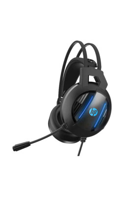 Гарнітура HP DHE-8001, 3.5mm+USB, LED, Black