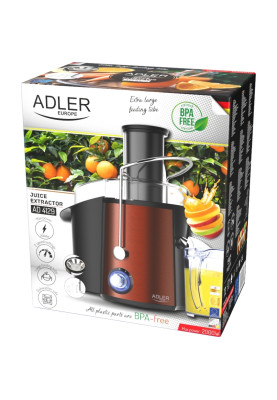 Соковитискач Adler AD 4129 copper 1000Вт/ контейнер для соку-1л/ контейнер для м'якот-2л/і мідний
