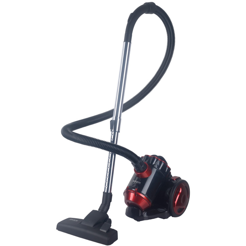 Порохотяг BROCK BVC 8055 RD контейнерний/ 800Вт/ 2л/ фільтр НЕРА/ чорно-червоний