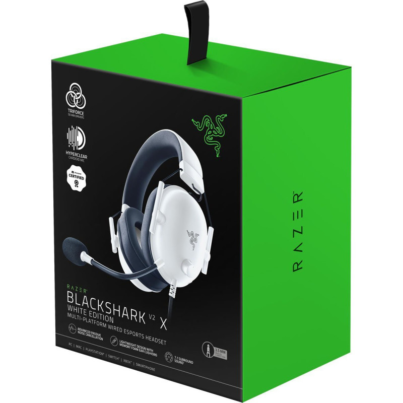 Ігрова гарнітура Razer Black Shark V2 X white