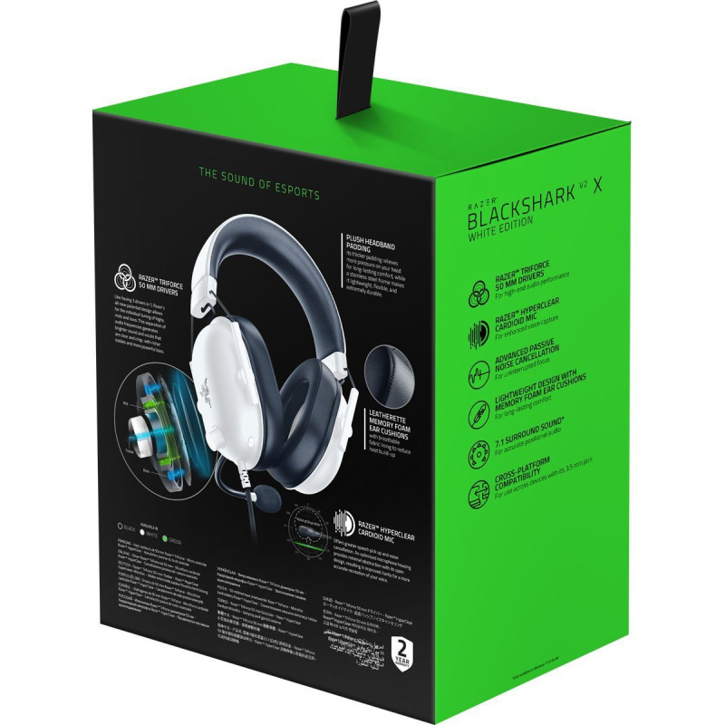 Ігрова гарнітура Razer Black Shark V2 X white