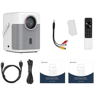 Проєктор Vankyo H300A Full HD 220 ANSI Lm 1000:1 16:9/4:3 HDMI  Android 9.0 Wifi 6 білий